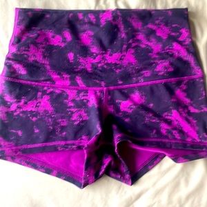Lululemon high waisted yoga shorts